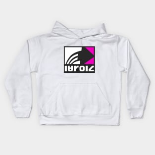 White Zink Logo Kids Hoodie